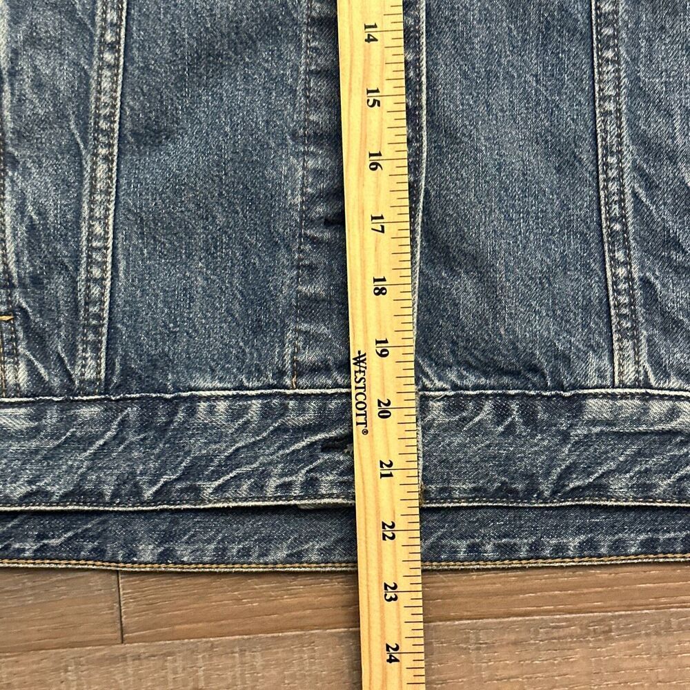 American Eagle Outfitters Blue and Cream Jean Jacket - Picture 6 of 9